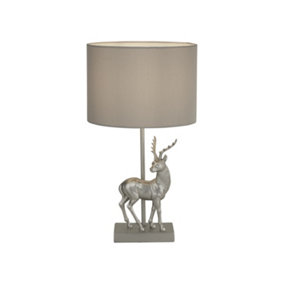 Lighting Collection Tunis Silver Stag Table Lamp