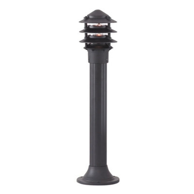 Lighting Collection Varna Matt Black Outdoor Post