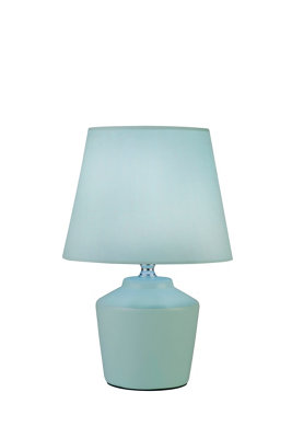 Lighting Collection Victoria Duck Egg Ceramic Table Lamp