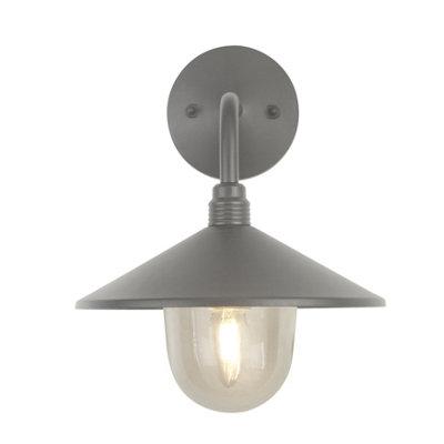 Lighting Collection Wells Sime - Outdoor Wall Light Grey