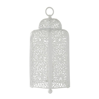 White moroccan store table lamp