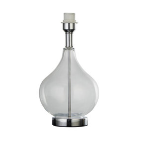 Lighting Collection Zealand Chrome & Glass Table Lamp Base