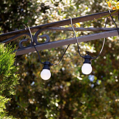Lighting Legends 23M Chalky White Connectable LED Outdoor String Lights