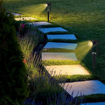 Lighting Legends 4 in 1 LED 12V Spotlights Warm White Garden Landscape ...