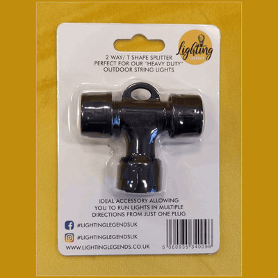 Lighting Legends Heavy Duty 2 Way / T Shape Splitter LED Elite Festoon ...