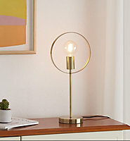 Lighting123 Hailey Minimalist Table Lamp Beside Lamp Desk Light Fixture Ideal for Living Room, Bedroom, Dining Room, Study, Office