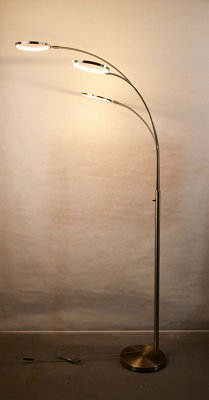 Lighting123 Hollywood Floor Lamp Integrated Bulb Cap for Living Room Bedroom Office