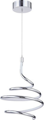 Chrome pendant deals light fitting