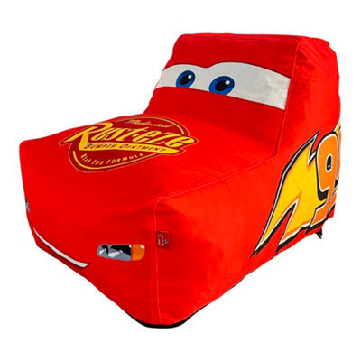 Lightning McQueen Cars Shaped Bean Bag Chair For Kids W80 X D59 X