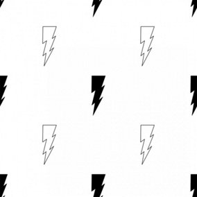Lightning Strike Wallpaper Monochrome