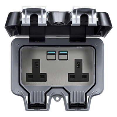 LIGHTWAVE OUTDOOR SMART SOCKET 2 GANG