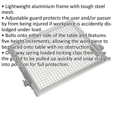Lightweight Aluminium Safety Guard for ys11972 & ys11973 Hydraulic Presses