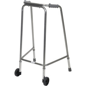 Lightweight Aluminium Walking Frame with Wheels - 870 to 970 Height Extra Large