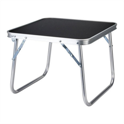 Lightweight Folding Camping Table, 40x30cm Aluminium Portable Outdoor Side Table