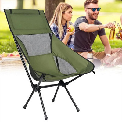 Lightweight Folding Chair Camping Compact Portable GREEN