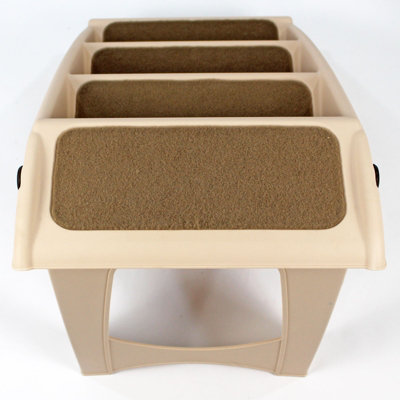 Lightweight Folding Pet Stairs Beige - 6