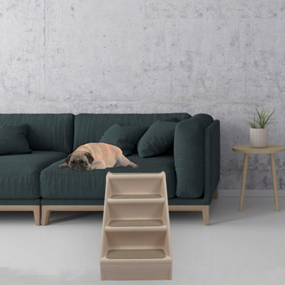 Lightweight Folding Pet Stairs Beige - 7
