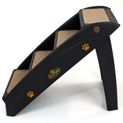 Lightweight Folding Pet Stairs Black - 3