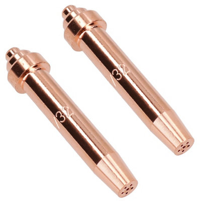 Lightweight Oxy Acetylene Gas Cutting Nozzle Tip 1/32" 3-6mm Oxygen AFNM 2pk