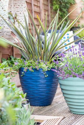 Lightweight Recycled Plastic Garden Pot Planter Large