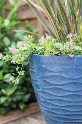 Lightweight Recycled Plastic Garden Pot Planter Large