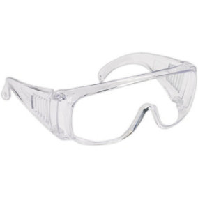 Lightweight Safety Spectacles - Clear Lens - Ventilated Side Shields - PPE