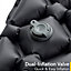 Lightweight Sleeping Mat Ultra Light Inflatable Camping Air Pad Waterproof 5.5cm - Black