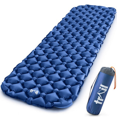 Lightweight Sleeping Mat Ultra Light Inflatable Camping Air Pad Waterproof 5.5cm - Blue