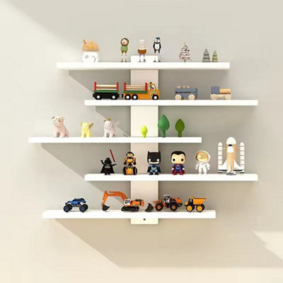 Lightweight Wall Mounted 5 Tier Display Shelf for Building Block ...