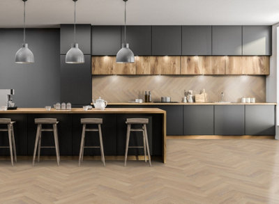 Lignum Fusion Twelve Premium Herringbone 12mm Desert Oak