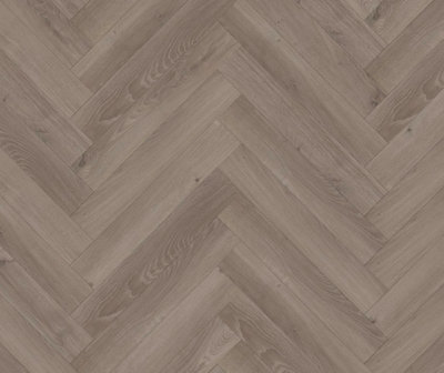 Lignum Fusion Twelve Premium Herringbone 12mm - Riverbed Oak - Laminate Flooring - 1.92m² Pack