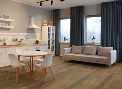 Lignum Strata Twenty Premium - Oak Double Smoked - Solid Flooring - 2.394m2 Price Comparisons | Compare The Build