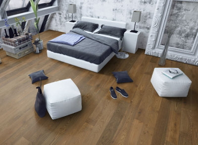 Lignum Strata Twenty Premium - Oak Double Smoked - Solid Flooring - 2.394m2