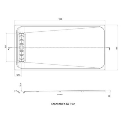 Lila Rectangle Slimline Shower Tray - 1600x800mm