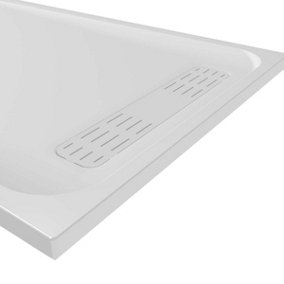 Lila White Shower Tray Waste - 760mm