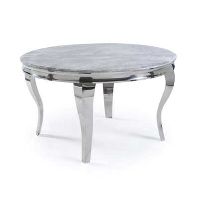 Lilatte (1.3m) Marble or Glass Round Dining Table / Dining Table
