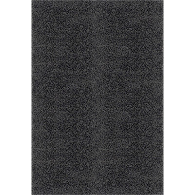 LILLY Shaggy Solid Color Plush Pile Dark Grey Area Rug 100 x 200 cm