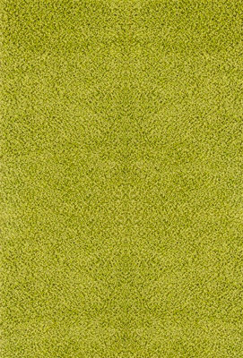 LILLY Shaggy Solid Color Plush Pile Green Area Rug 160 x 220 cm