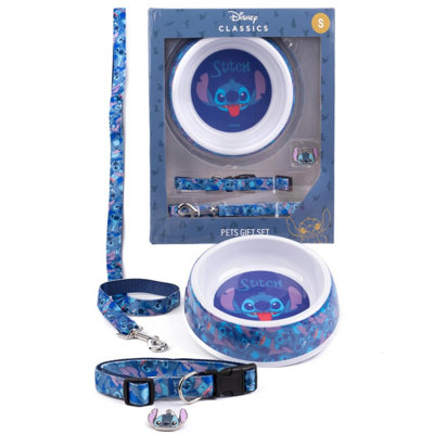 Lilo & Stitch Dog Collar Set (Pack of 4) Blue (S) DIY at B&Q