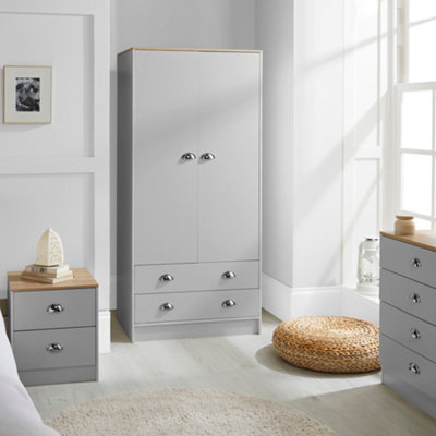 Lilsbury 3Piece Grey Bedroom Furniture Set DIY at B&Q