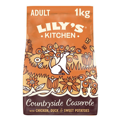 Lily's Kitchen Adult Dog Chicken/Duck Grain Free Dry Food 1kgg - Pack of 4