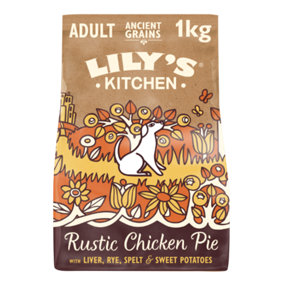 Lily's Kitchen Adult Dog Organic Chicken&Vegetable Bake 1k (Pack of 4)