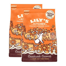Lily's Kitchen Chicken & Duck - Grain-Free Adult Dog Dry Food, 2 x 2.5kg