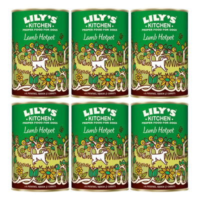 Lily's Kitchen Lamb Hotpot - Grain-Free Adult Dog Wet Food, 6 x 400g