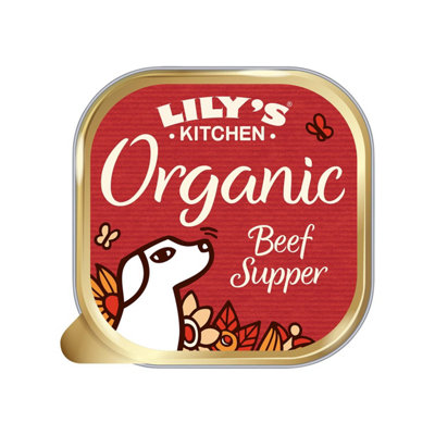 Lily's Kitchen Organic Beef Supper - Grain Free Adult Dog Wet Food, 11x150g