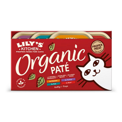 Lily's Kitchen Organic Paté Trays Multipack 8x85g - Pack of 4