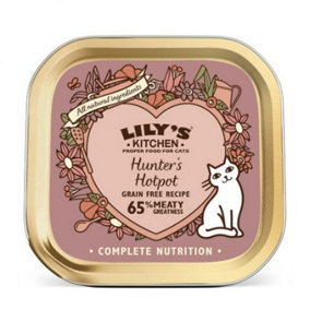 Lily's Kitchen Wet Cat Tray Hunter's Hotpot 85g (Pack of 19)