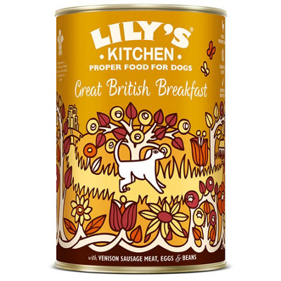 Lily's Kitchen Wet Dog Tin Great British Breakfast 400g (Pack of 6)