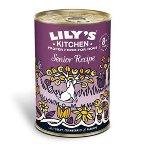 Lily's Kitchen Wet Dog Tin Senior Recipe 400g (Pack of 6)