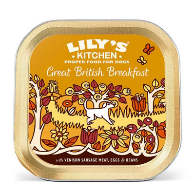 Lily's Kitchen Wet Dog Tray Great British Breakfast 150g (Pack of 10)